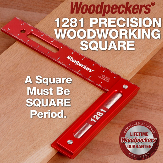 Woodpeckers Precision Woodworking Square 12" x 8"