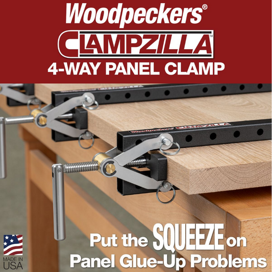 Woodpeckers Clampzilla 38" 4 Way Panel Clamp Set of 4