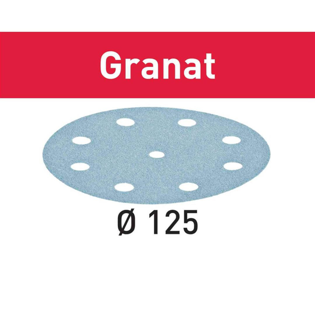 P60-Grit Granat Sandpaper for 125mm Sanders, 50ct