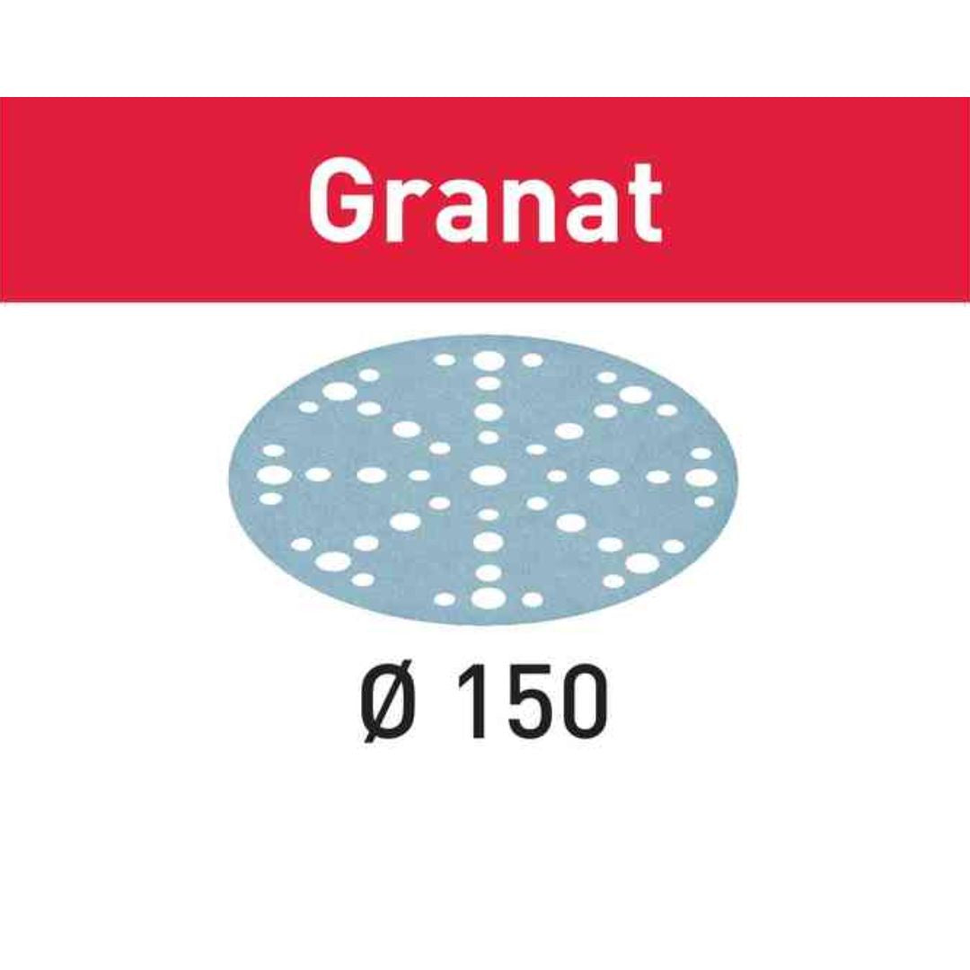 P60-Grit Granat Sandpaper for 150mm Sanders, 10ct