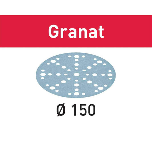 P120-Grit Granat Sandpaper for 150mm Sanders, 10ct