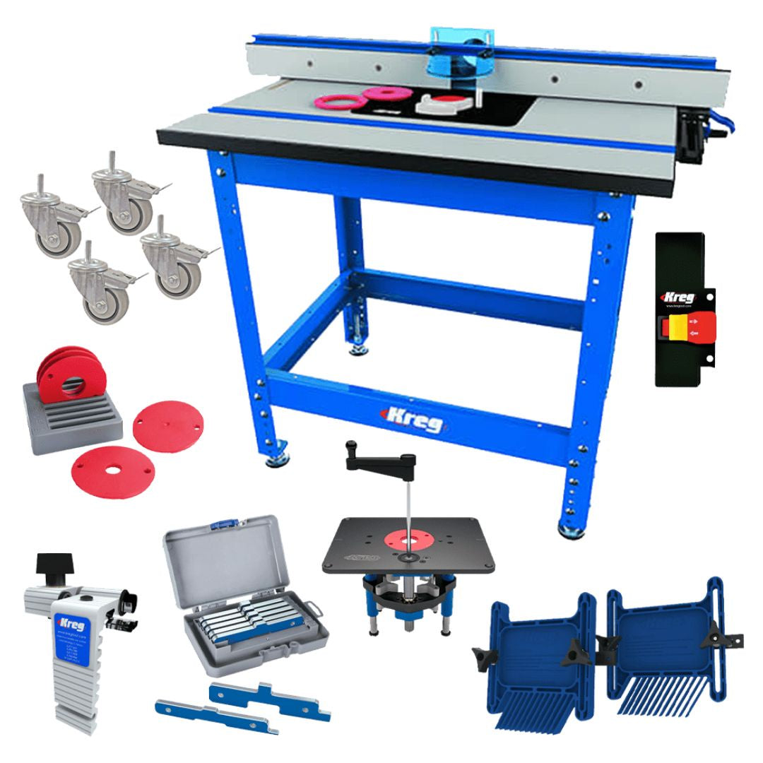 Kreg KL4 Deluxe Pro Router Table Package - Router Lift – PMC Machinery