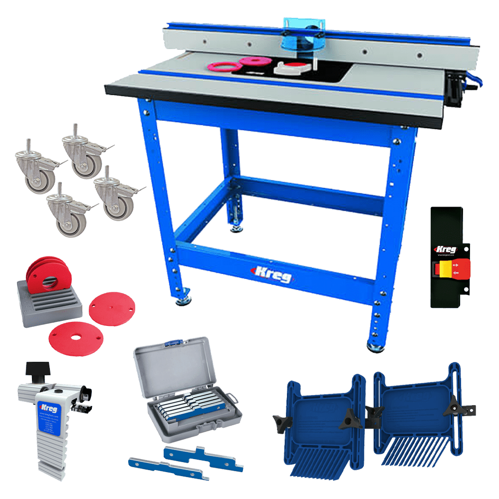 Kreg KL5 PRS1045 Deluxe Pro DRO Router Table Package – Router Lift – Digital Readout