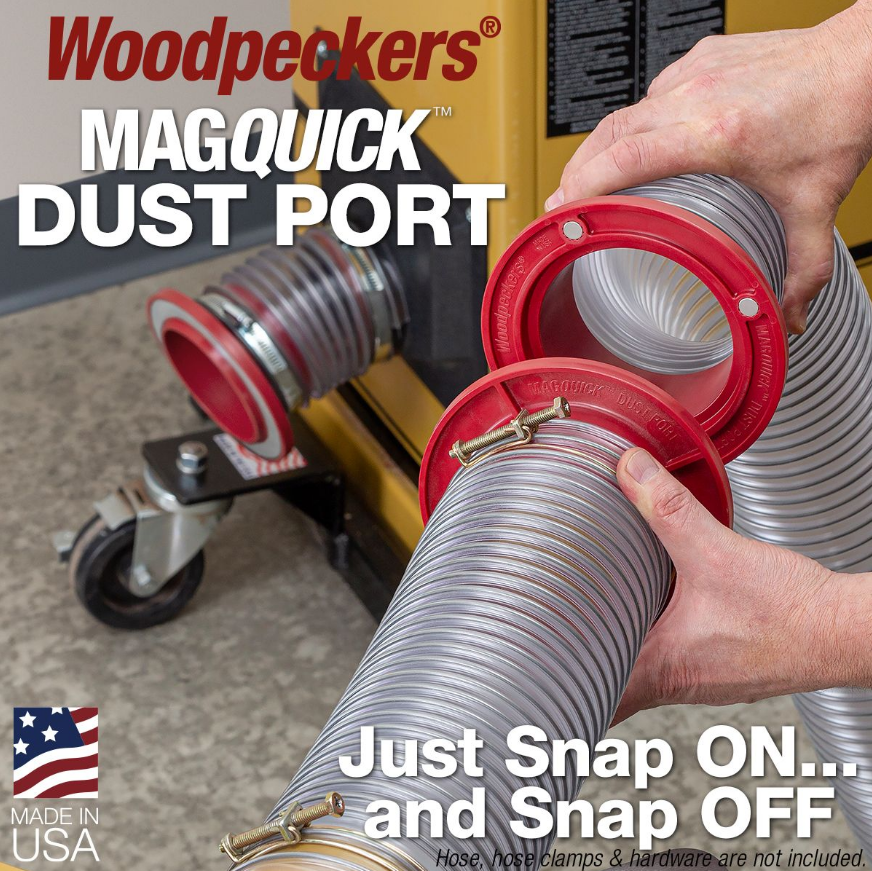 Woodpeckers Magnetic 4" Dust port Starter Set