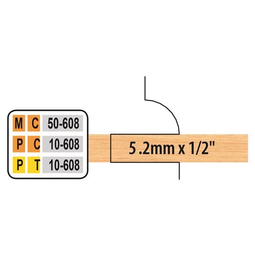 Freeborn MC-50-608 Center Groover Set