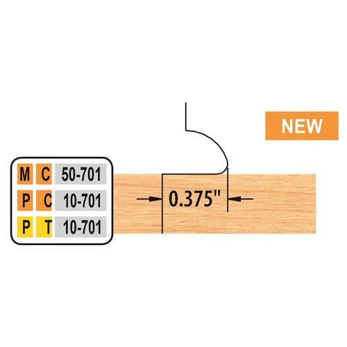 Freeborn MC-50-701 Center Groover Set