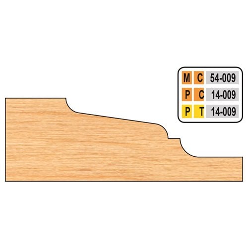 Freeborn MC-54-009 Raised Panel Shaper Cutters