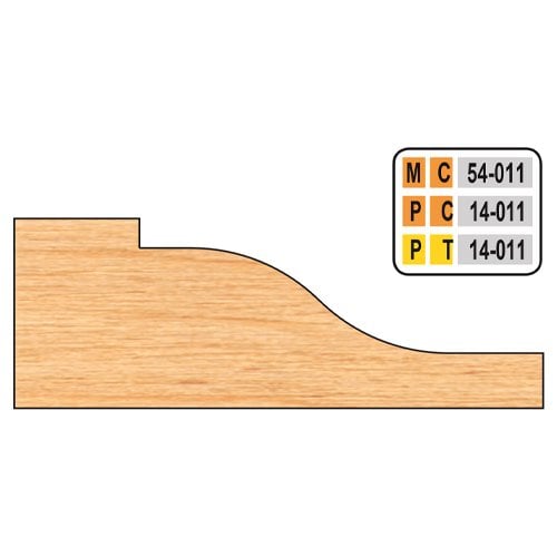 Freeborn MC-54-011 Raised Panel Shaper Cutters