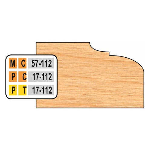 Freeborn MC-57-112 Door Edge Top Cutter 32mm Set 121