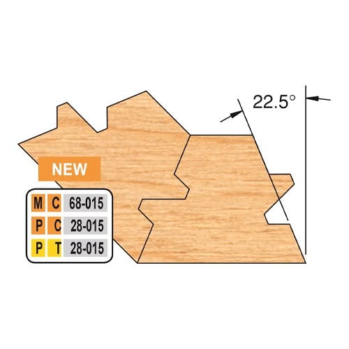 Freeborn MC-68-015 Two Piece Double Tongue and Groove Lock Mitre Cutter