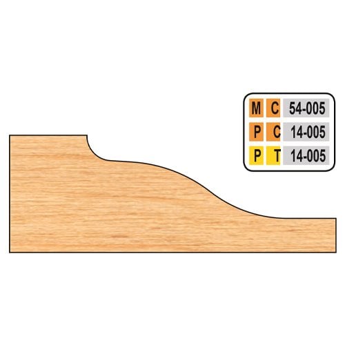 Freeborn PC-14-005 Raised Panel Shaper Cutters