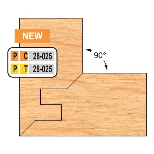 Freeborn PC-28-025 Two Piece Double Tongue and Groove Lock Mitre Cutter